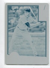 2016 Donruss Printing Plate Cyan Jacob deGrom 1/1 New York Mets