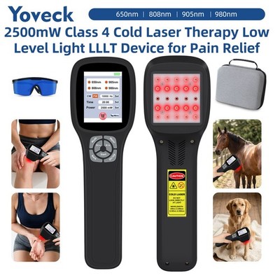 Cold Laser Therapy Device 2500mW Red Infrared 25 Diodes For Sports Recovery
