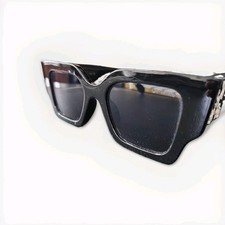 Off-White Catalina OERI003C99PLA0011007 Men's Square Sunglasses - Black/Gray