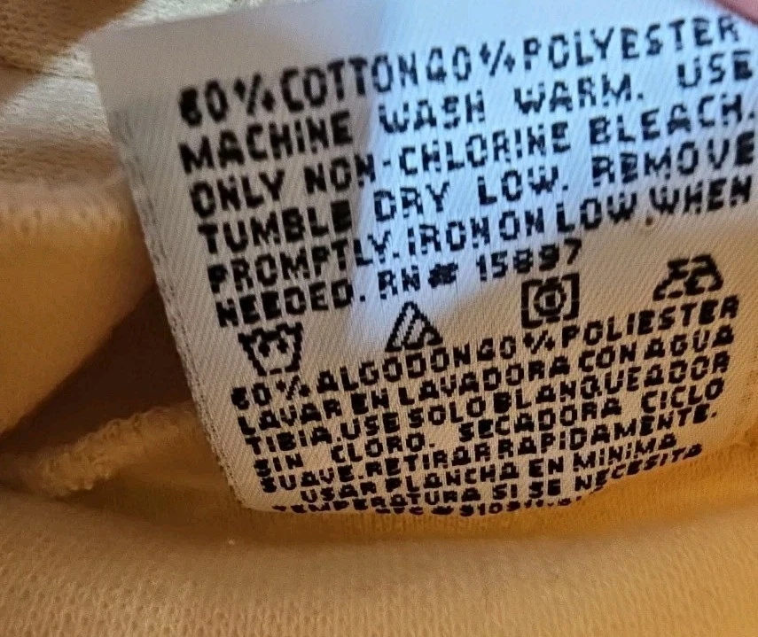 Camisa De Colección Bobbie Brooks Cuello Alto Para Mujer Mediana Amarilla Hecha en EE. UU. Foto 4 de 4