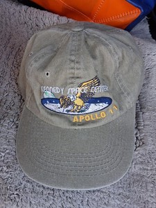 Kennedy Space Center APOLLO 11 Space Mission Brown Hat Baseball Cap Adjustable