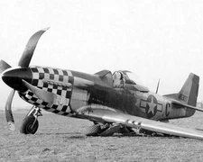 Damaged North American P-51 Mustang World War II WWII WW2 8x10 Photo 480c