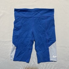 Girl's Youth Nike Dri-Fit Dry TIGHT FIT Collant Biker Shorts Blue Size S