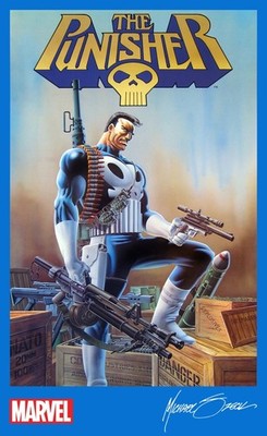 Marvel Comics Press Poster Punisher Mike Zeck Zimelman 1986 Sealed Never Opened