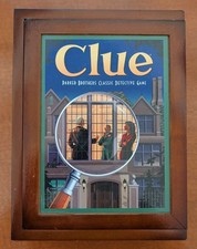 CLUE Vintage Collection Wooden Bookshelf Edition Parker Brothers Complete Game