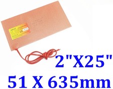 Manta térmica de goma de silicona venta de fábrica 2" X 25" 51 X 635 mm 200 W JSRGO CE