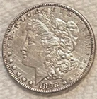 1898 P Morgan Lots of luster AU/BU nice & bright free shipping Sigma tested ++