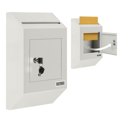 Drop Box Deposit Safe 10 X 4 X 16â  Heavy Duty Steel with Slim Profile Wall ...