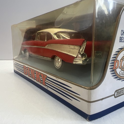 Matchbox Dinky 1/43 Scale DY-2 1957 Chevrolet Bel Air - Red/White - Boxed - Picture 7 of 10