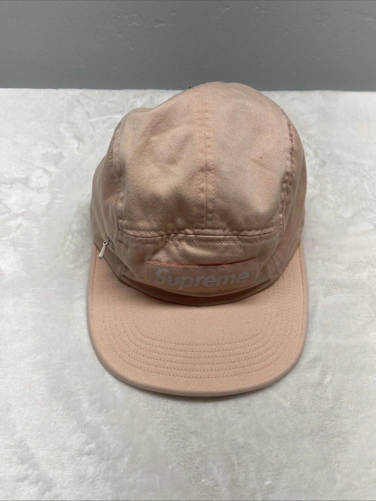 Casquette de camp zippée latérale Supreme FW17 pêche légère