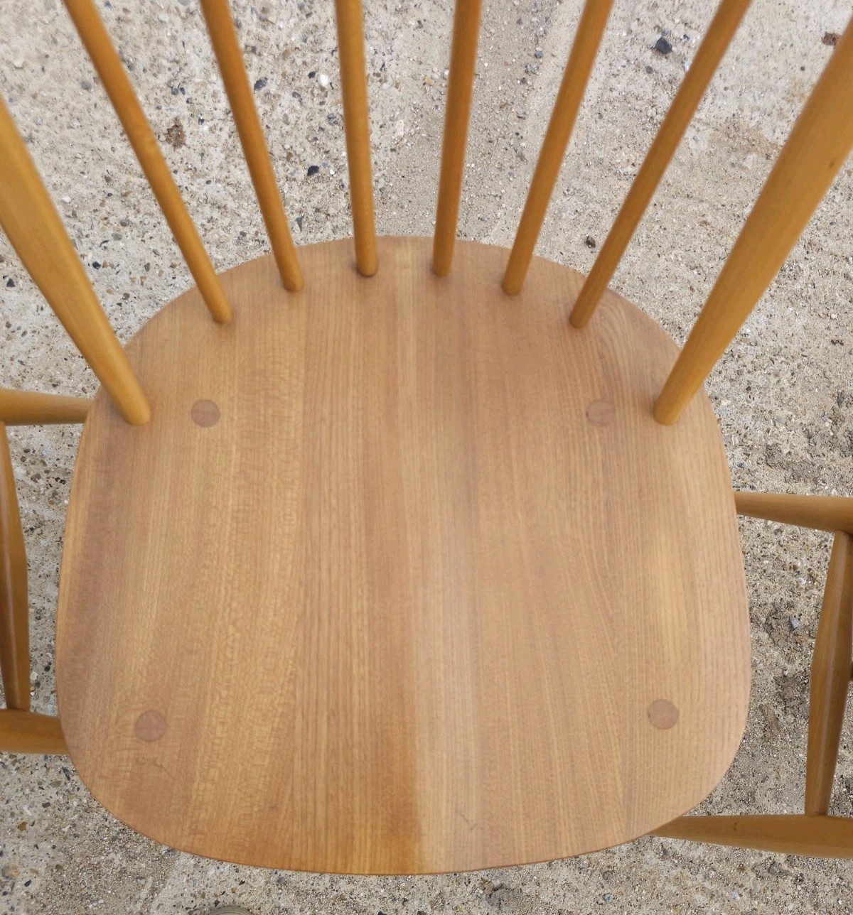 Vintage Ercol Blonde Drop Leaf Table & 4 Dining Chairs Set — image 10