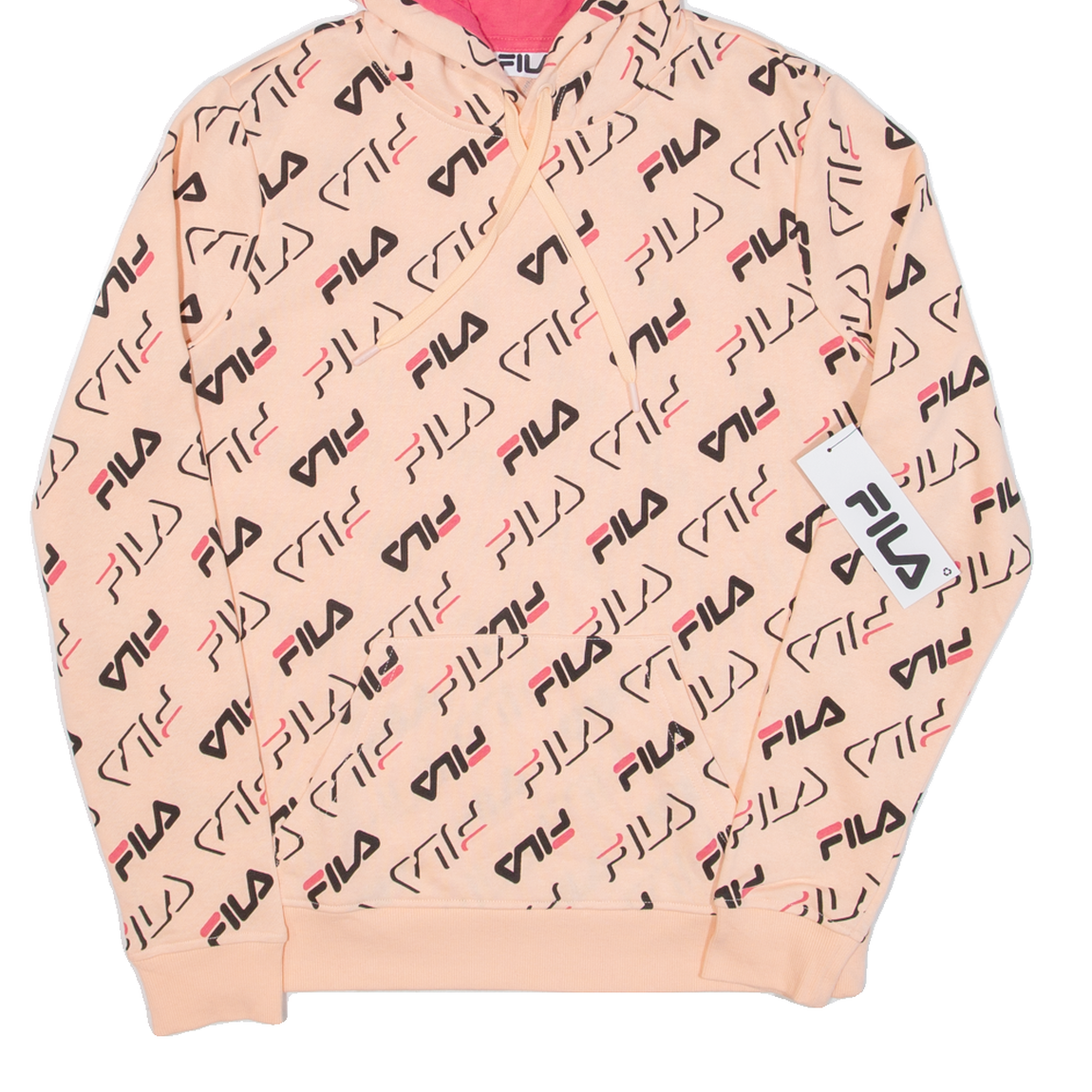 Felpa con cappuccio FILA donna rosa UK 12