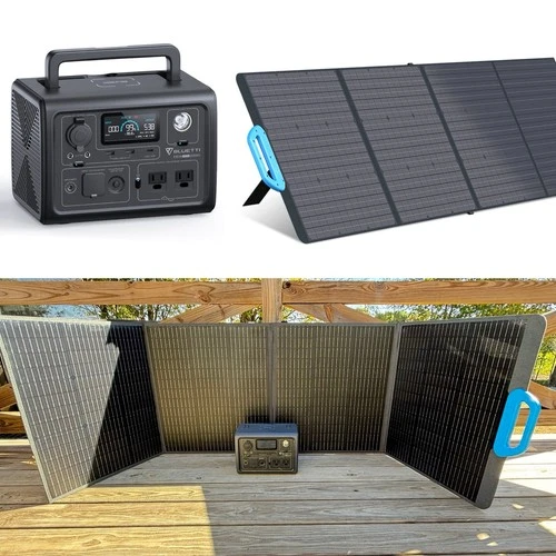 BLUETTI EB3A 600W Power Station + PV120 120W Solar Panel