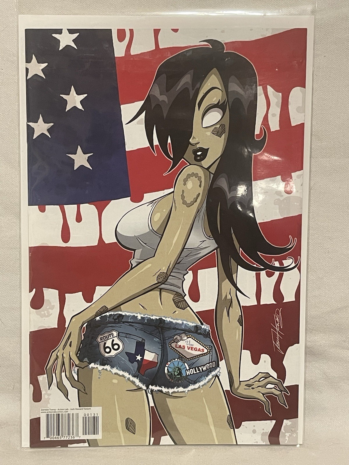 Rare 2014 Action Lab Comics Zombie Tramp Issue #1 Virgin Josh Howard Variant