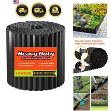 Corrugated Metal Garden Edging 6" x 40Ft, Landscape Edging Border for Lawn, F...