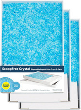 Petsafe Scoopfree Disposable Crystal Cat Litter Tray - Easy Cleaning Box - Refil