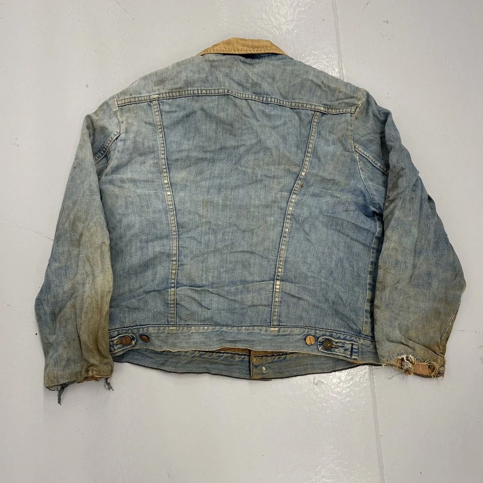 Chaqueta vaquera vintage años 70 Maverick azul occidental envejecida años 70 verdadera vintage Foto 4 de 4