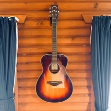 YAMAHA FS-TA trans acoustic guitar with genuine case, operation confirmed