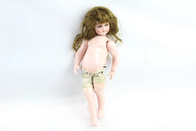 13 Antique / Vintage Automaton Mechanical Doll Bisque Head Composition Body