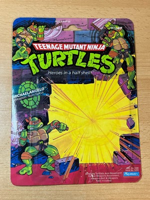 TMNT Vintage Michaelangelo 10 Back Teenage Mutant Ninja Turtles Playmates