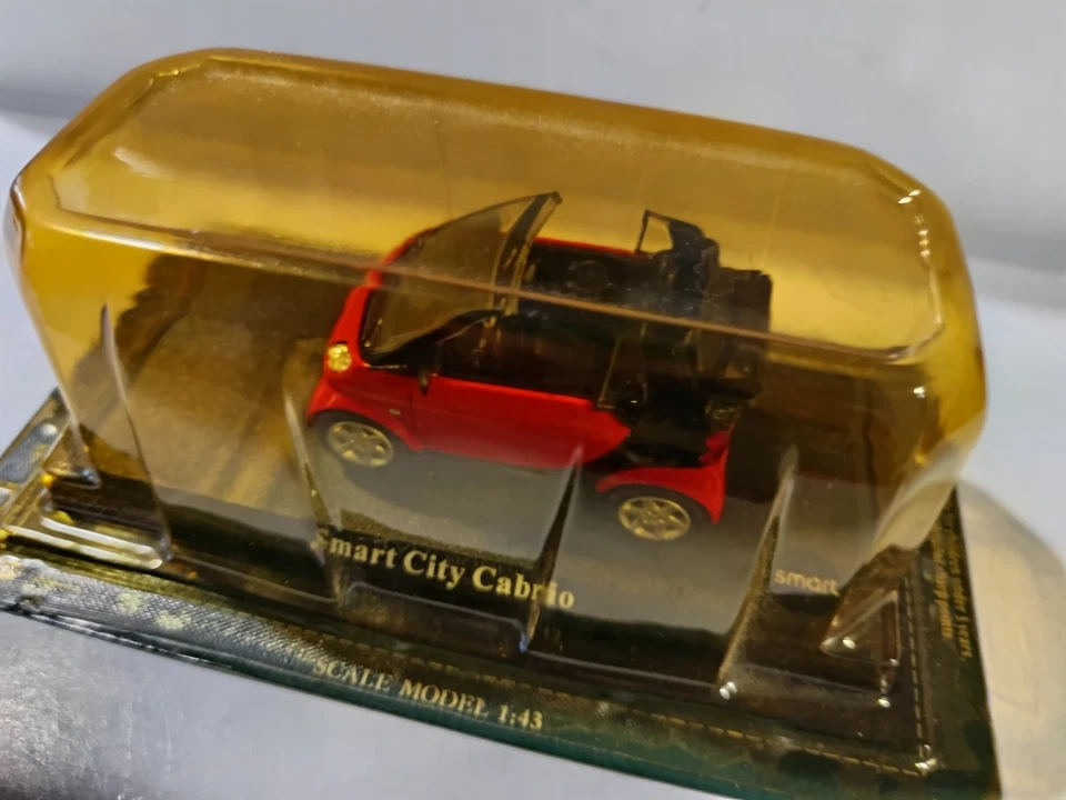 1/43 SMART CITY CABRIO ROUGE DEL PRADO SOUS BLISTER - Photo 2/4