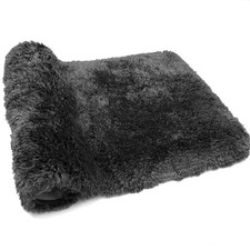 FIFU Bathroom Rugs 24"x36" Non-Slip Microfiber Bath Mat - Black