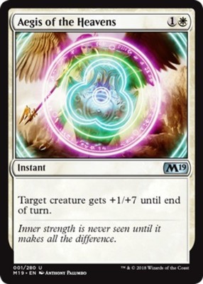 Aegis of the Heavens X4 (Core Set 2019 (2018)) MTG (NM) *CCGHouse* Magic