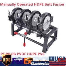 Manual Piping Pipe Fusion Welder 4 Clamps HDPE PP PE Butt Fusion Welding Machine