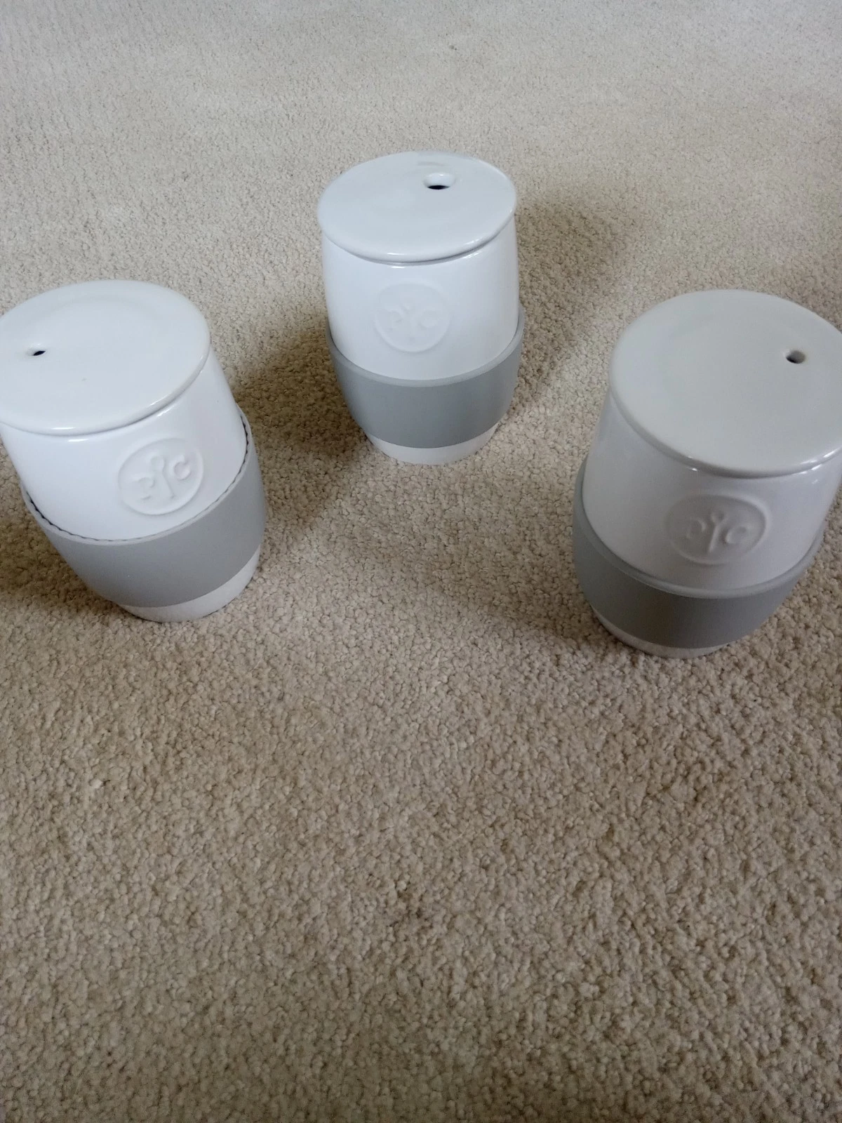 Pampered Chef Egg Cooker/Set of 3 w/ lids