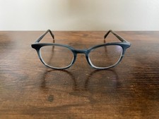 Warby Parker Durand Black and Gray Square Eyeglasses Frames Only 48-18-142 mm