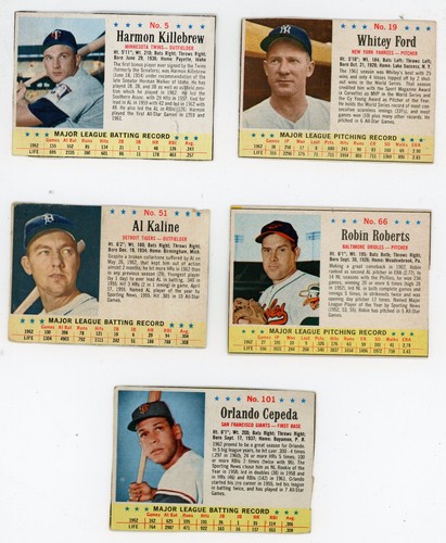 1963 Post Cereal Baseball NEAR Set *Mixed Grade* 168/200 DIFFERENT w/SPs - Picture 4 of 6