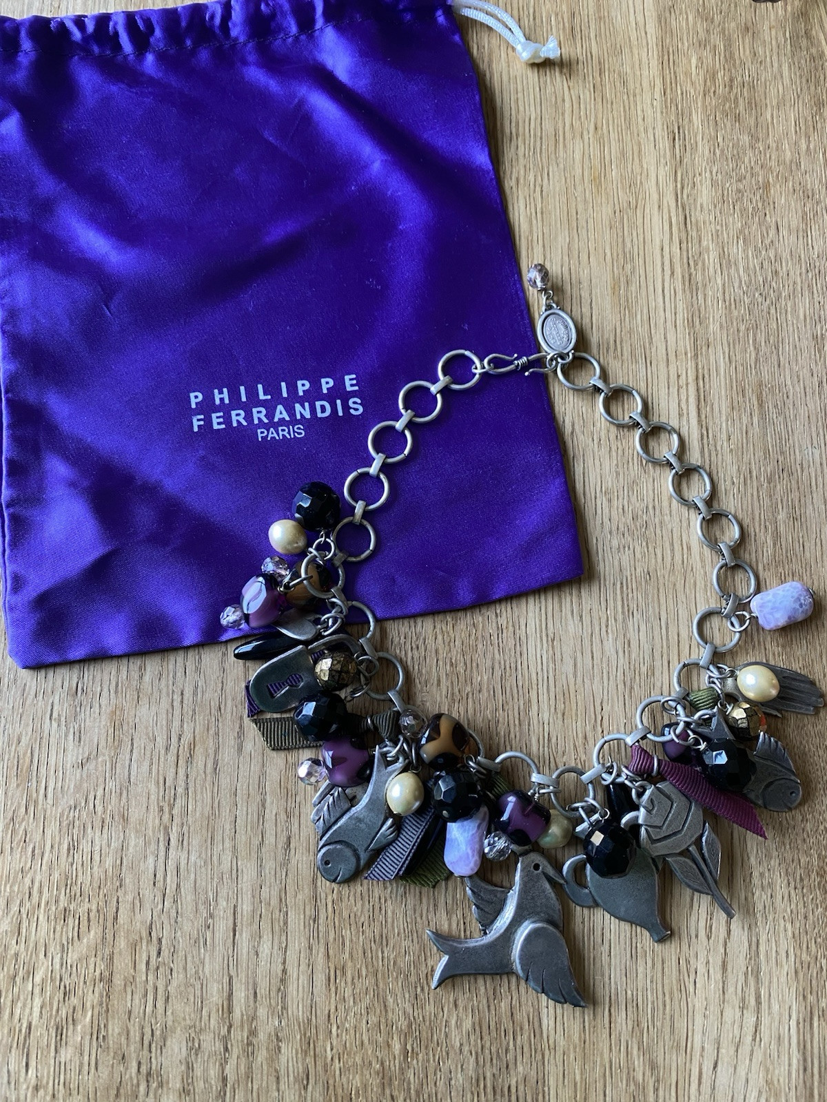 PHILIPPE FERRANDIS Signed Silver Multi-Charm & Be… - image 15