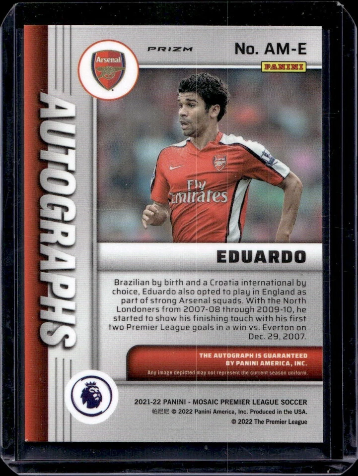Eduardo Auto 2022 Panini Mosaic Arsenal Croatia Autograph - Image 2 of 2