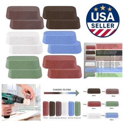 Professional Buffing Wheel Compound Kit - 12 Color-Coded Grits for Precision