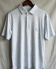 JUST IN Rhoback Moneyline Polo Mens UPF Sun Protection Golf Wear
