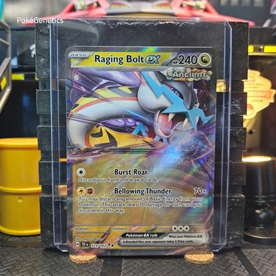 raging bolt ex pokemon card value Raging Bolt ex Temporal Forces Ultra Rare Pokémon TCG 123/162 Scarlet &  Violet