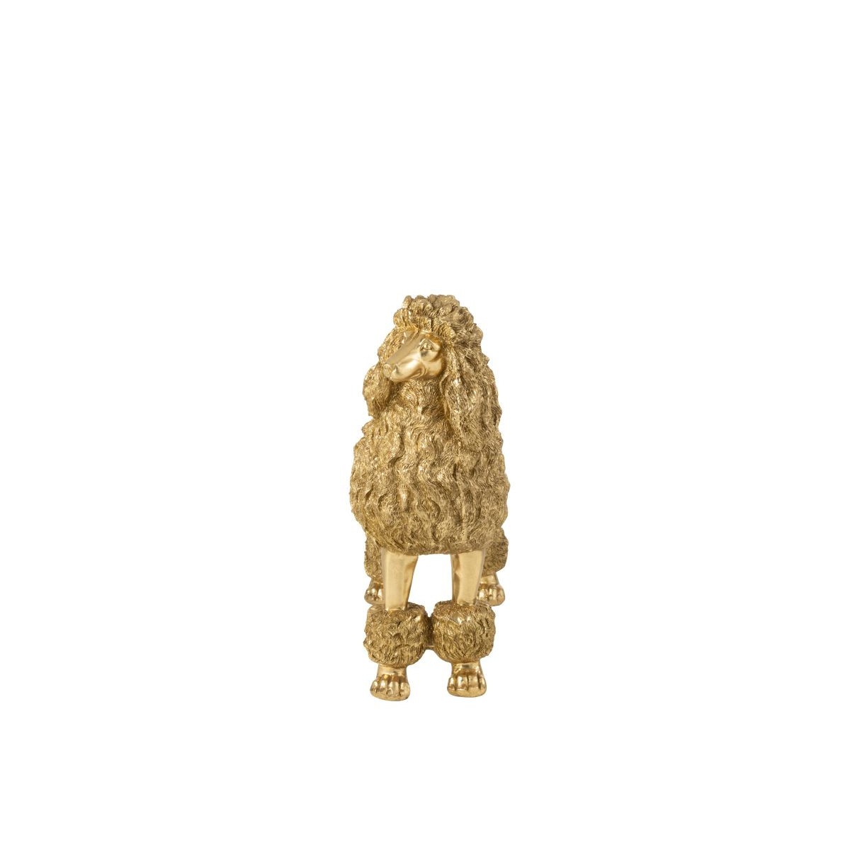Statue Caniche Debout Trina 66cm dorée - Chien déco design - 3