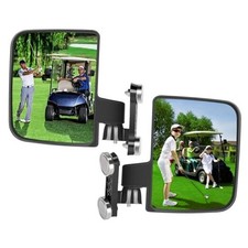 No Drilling Golf Cart Side Mirrors for EZGO Club Car Yamaha, A-Magnetic Base