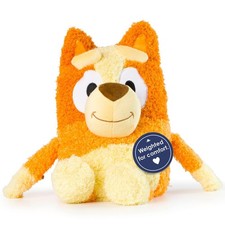 Bluey Bingo Weighted Fuzzy Plush Pillow Buddy - Orange