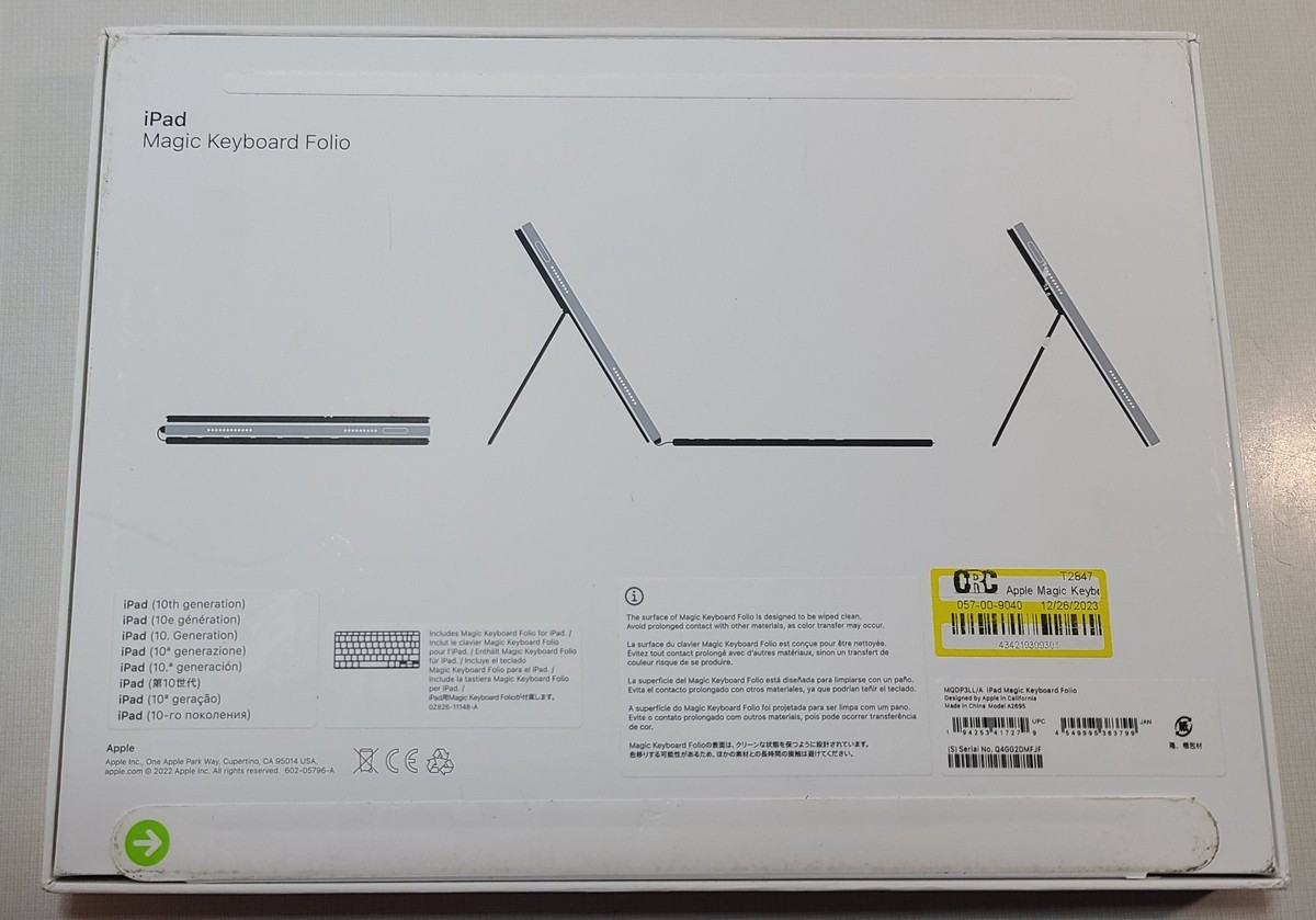 OPEN BOX Apple Magic Keyboard Case iPad 10th Gen / A16 - White