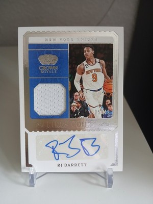 RJ Barrett Auto Jersey /49 2023-24 Panini Crown Royale