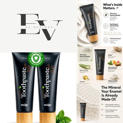 Fluoride-Free Nano Hydroxyapatite Toothpaste - Natural Mint, 4.5oz Pack of 2
