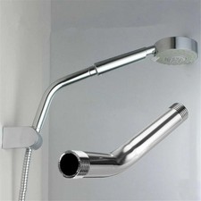 15cm Stainless Steel Shower Head Extension Angled Shower Arm Extra Pipe Bathroom
