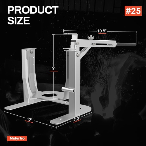 Ganzmetall Tiegel Ausgießzange & Gestell - perfekt für Metallguss 25 kg - Bild 5 von 8