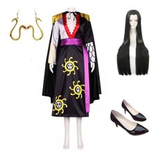 Cosplay Empress Queen Boa Hancock Halloween Party Costume Suit Wig Suit Kimono