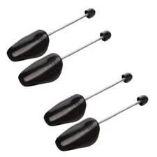2 Pairs Plastic Shoe Tree Stretcher Shaper for Men Black