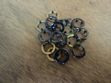 4-PT OPEN RING PRONG SNAPS-SIZE 18(7/16")-NAVY-1 DOZEN(12 SETS)-MADE IN THE USA