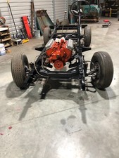 Complete 1958 Chevy Stepside Rolling Chassis With 283 Chevy Motor And 4 Speed Tr