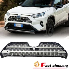For 2019 2020 2021 Toyota Rav4 Front Bumper Hood Grille Grill Trim Assembly 19