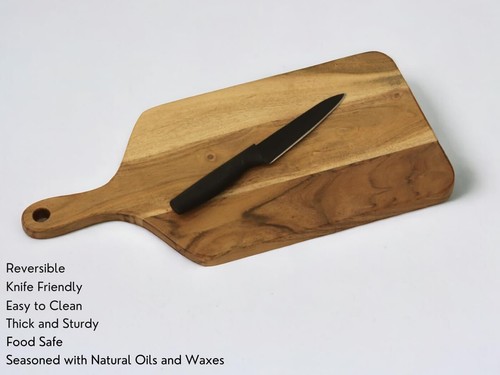 Tabla de cortar de madera artesanal, tabla de cortar, servir, plato multiusos - Imagen 8 de 12